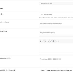 Roczny abonament zamieszczania ofert pracy